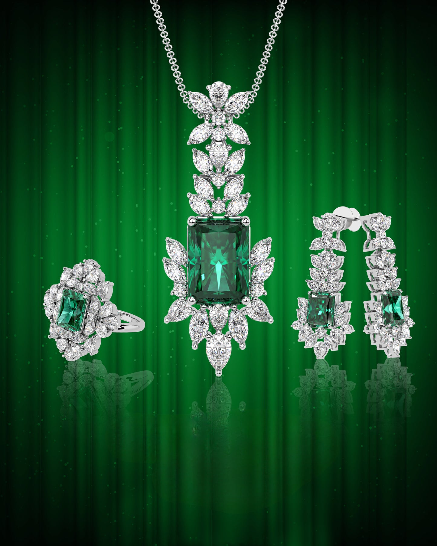 Emerald Radiance Set of 3
