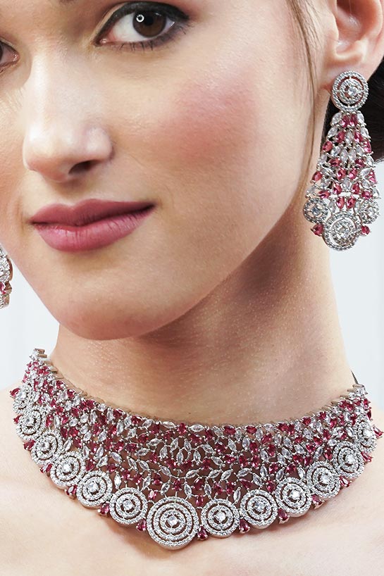 Ruby Radiance Choker Set