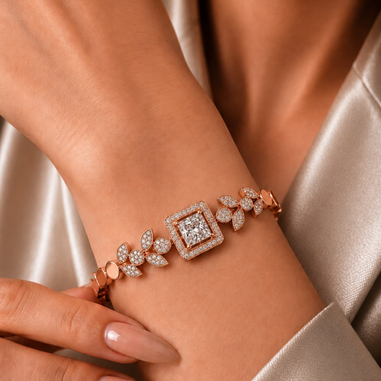 Rose Gold American Diamond Bracelet